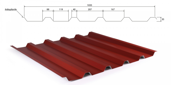 Trapezbleche W-35/1035 von Weckman 